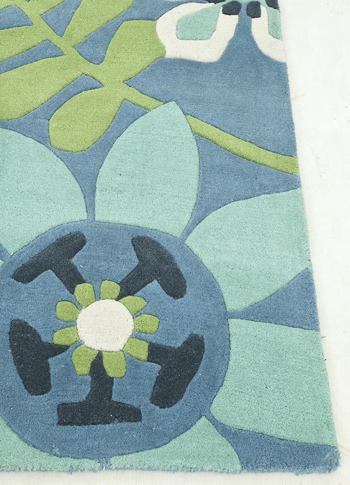 Jaipur Rugs Hand Tufted Wool Blue Ptwl 93 Area Rug Rug1057635
