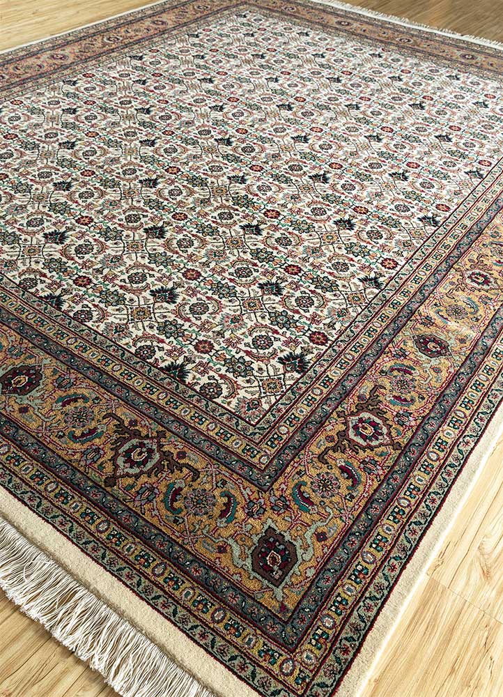Jaipur Rugs Hand Knotted Wool Ivory Skwl 30 Area Rug Rug1101083