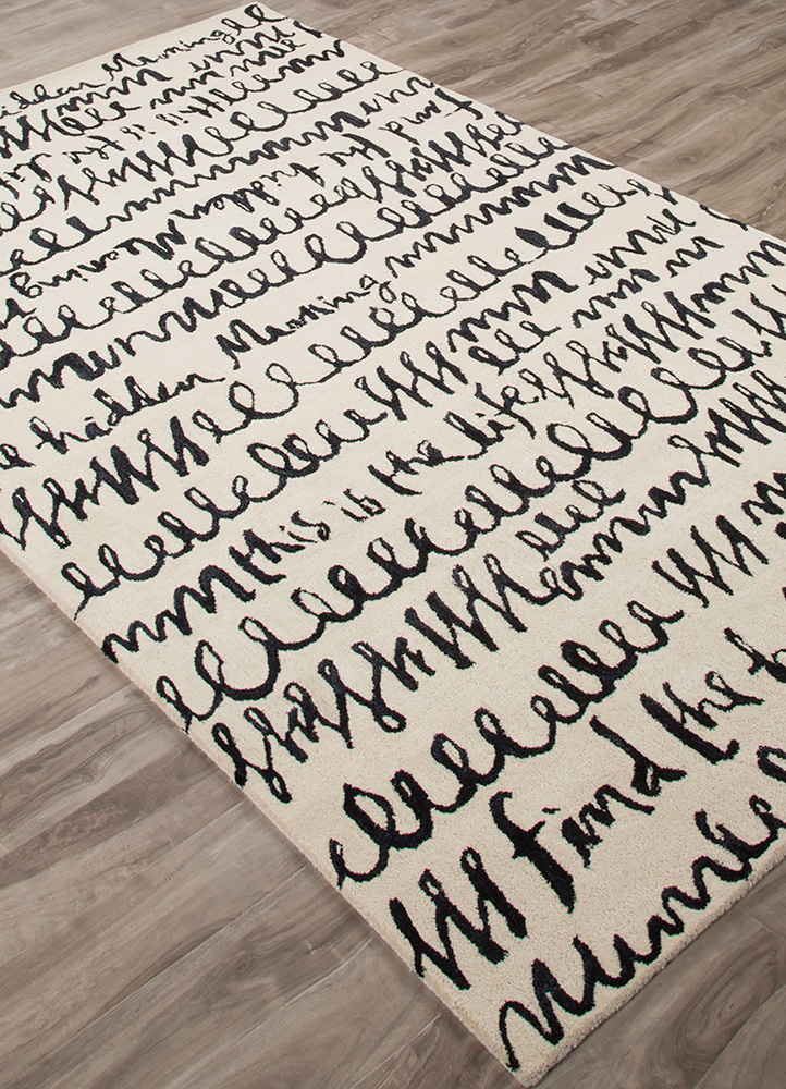 Jaipur Rugs Hand Tufted Wool And Viscose Ivory Taq 6053 Area Rug Rug1060833