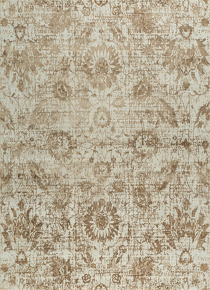 Jaipur Rugs Hand Knotted Wool And Bamboo Silk Ivory Esk 624 Area Rug Rug1088210